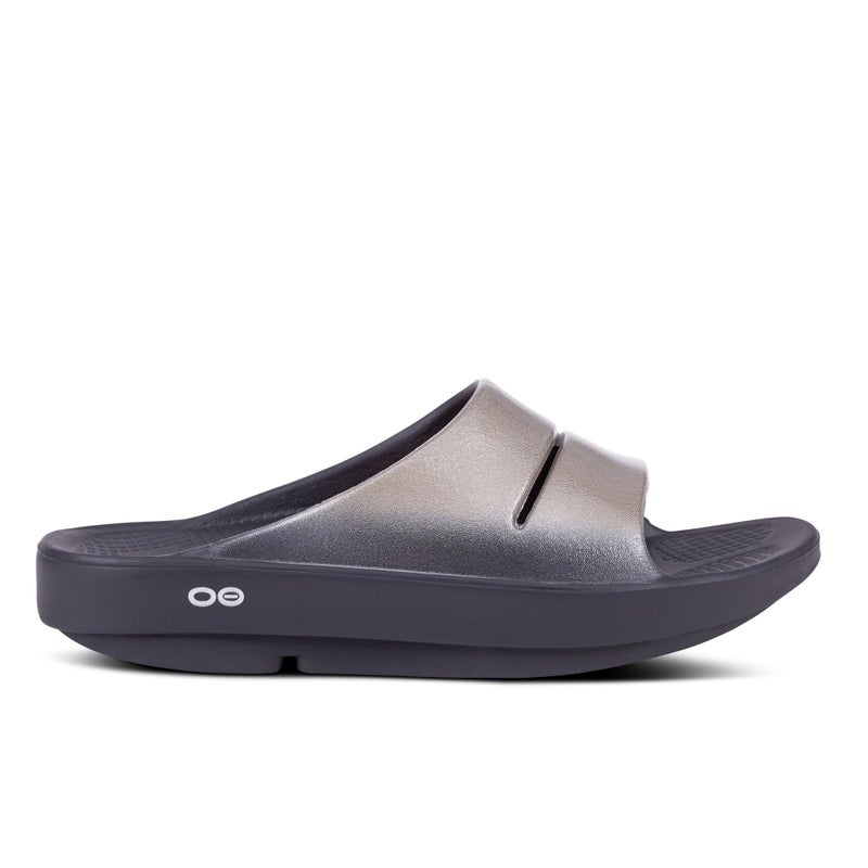 OOFOS OOahh Luxe Recovery Slide, Latte - Womenâ€™s Size 11 - Image 2